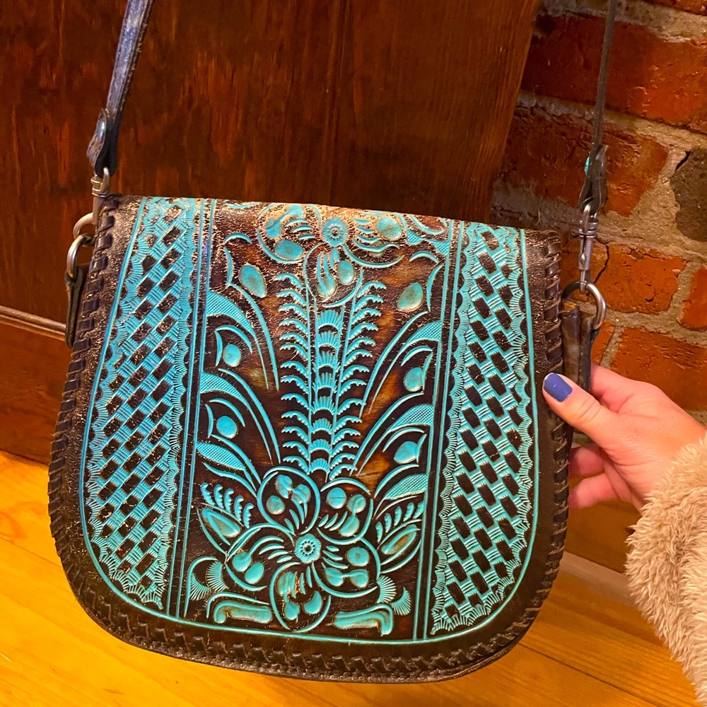 Patrica Nash Crossbody Purse. Crossbody Leather Purse.